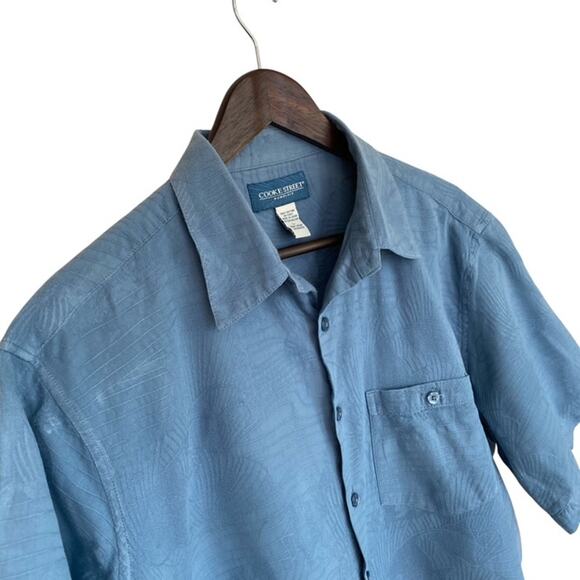 Vintage Cooke Street Blue Hawaiian Button Up Shirt - Large - Picture 2 of 4